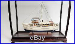 Large Wooden Ship Model Display Case 40 For Tall Ships, Sailboats, Yachts, Boats