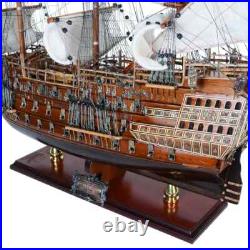 Limited Edition HMS Sovereign of the Seas Full Blowing Sails 29 Wood Ship Model