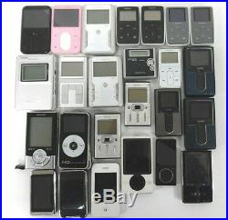 Lot of 25 MP3 Players Mixed Brands and Models For Parts Only Free Shipping
