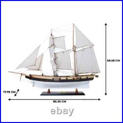Lynx Painted Tall Ship Model Handcrafted Fully Assembled Ship With Metal Anchors