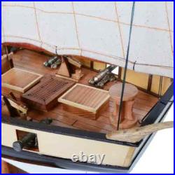 Lynx Painted Tall Ship Model Handcrafted Fully Assembled Ship With Metal Anchors