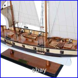 Lynx Painted Tall Ship Model Handcrafted Fully Assembled Ship With Metal Anchors