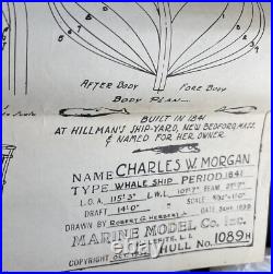 MARINE'S True Scale SHIP MODEL C. W. MORGAN NO. 1089 Vintage Original Box