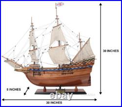 Mayflower 1620 Wooden Tall Ship Model 30 Plymouth Pilgrim's Historic Built Boat
