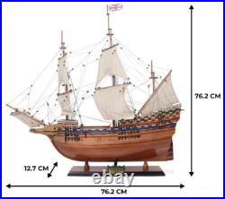 Mayflower 1620 Wooden Tall Ship Model 30 Plymouth Pilgrim's Historic Built Boat