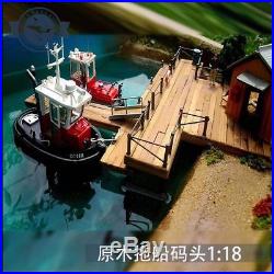 MiNI Wharf for Q1 Q2 Scale 1/18 Spaele Wood Model Ship Kit