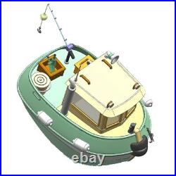 Micro Tug Boat For M4 118 240MM RC WOODEN MODEL Model Ship Kits
