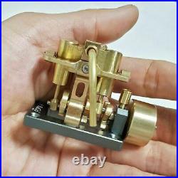 Mini Inline Double Cylinder Steam Engine for Ship Model Within 40cm Retro Boat