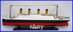Model ship RMS Titanic made of wood scale 1500