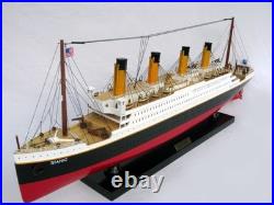 Model ship RMS Titanic made of wood scale 1500