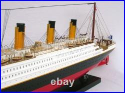Model ship RMS Titanic made of wood scale 1500