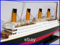 Model ship RMS Titanic made of wood scale 1500