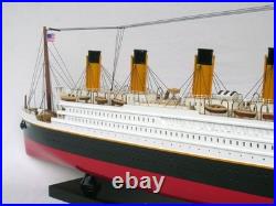 Model ship RMS Titanic made of wood scale 1500