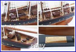 NAUTIMALL 25 Wooden Sailboat Model Sailing Yacht Atlantic Schooner Ship Scale