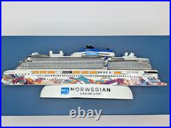 NCL NORWEGIAN AQUA Inaugural Cruise Ship Model