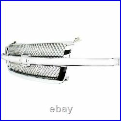 NEW Chrome Grille For 2003-2006 Chevrolet Silverado 1500 2500 3500 SHIPS TODAY