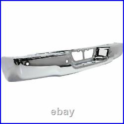 NEW Chrome Rear Bumper For 2007-2013 Toyota Tundra With Sensor Holes SHIPS TODAY
