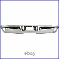 NEW Chrome Rear Bumper For 2014-2018 Silverado Sierra With Sensors SHIPS TODAY