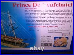 NEW Model Shipways Prince De Neufchatel Laser Cut Wood Ship Kit 164 Scale