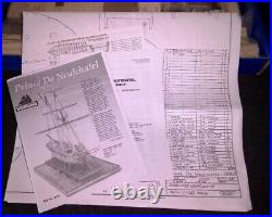 NEW Model Shipways Prince De Neufchatel Laser Cut Wood Ship Kit 164 Scale