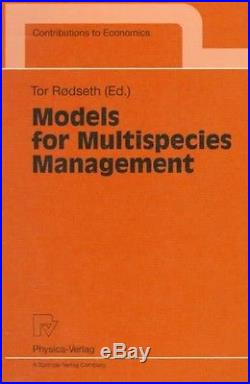 NEW Models for Multispecies Management by Paperback Book (English) Free Shipping