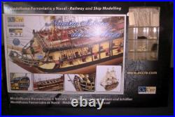 NEW OcCre Nuestra Señora del Pilar Wood Ship Sails Laser Cut 146 Scale #15001
