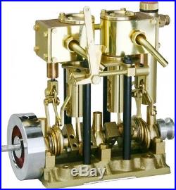 NEW! Saito T2DR Steam engine for model ship 2-cylinder Short stroke from JAPAN