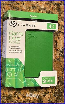 NEW Seagate 4TB Game Drive for Xbox One USB Model STEA4000402 Green Fast Ship