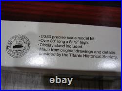 NEW Vintage ENTEX The Late Great RMS Titanic 1/350 Scale 30 Model Ship Kit 8509