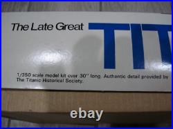 NEW Vintage ENTEX The Late Great RMS Titanic 1/350 Scale 30 Model Ship Kit 8509