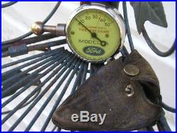 NICE Car Show Antique US Model A Ford Tire Gauge Pouch Vintage parts Ships Free