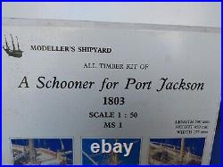 NOS A Schooner For Port Jackson 1803 150 Model Boat Ship Modeller's Shipyard