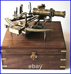 Nautical Marine Heavy German Working Model Ship Sextant Sea Collectible Antique