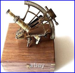 Nautical Marine Heavy German Working Model Ship Sextant Sea Collectible Antique