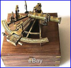 Nautical Marine Heavy German Working Model Ship sea Handmade Sextant For Gift
