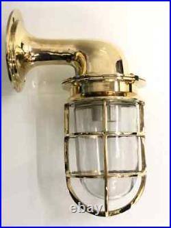 Nautical Model Marine Ship Bulkhead Wall Light Fixture Brass New 3 Piece