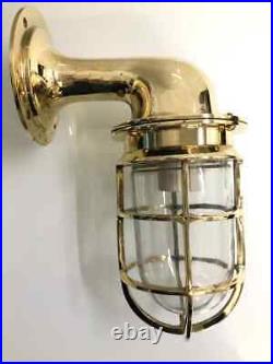 Nautical Model Marine Ship Bulkhead Wall Light Fixture Brass New 3 Piece