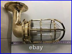 Nautical Model Marine Ship Bulkhead Wall Light Fixture Brass New 3 Piece