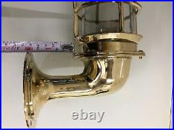 Nautical Model Marine Ship Bulkhead Wall Light Fixture Brass New 3 Piece