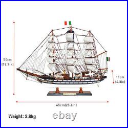 New AMERIGO VESPUCCI Wooden Assembly Ship Model Sailboat Miniature For Home Deco