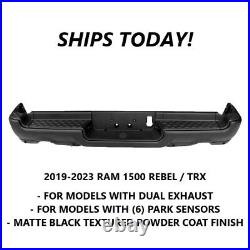 New Complete Rear Bumper For 2019-2022 Dual Exhaust RAM 1500 Rebel SHIPS TODAY
