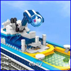 New Cruise Liner Ship Sailing Boat Mini Model Building Blocks Vessels Bricks Toy