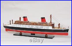 New RMS France 32 (80cm) Wooden Model Ocean Liner Beautiful for Display #TF1