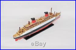 New RMS France 32 (80cm) Wooden Model Ocean Liner Beautiful for Display #TF1