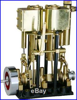 New SAITO Steam Engine T2DR for Model Ship Toy Marine Boat Free Shipping