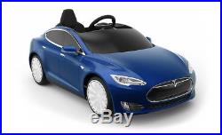 New Tesla Model S for Kids in Blue. Free Shipping No Reserve