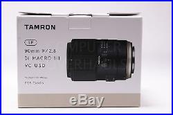 New! USA MODEL Tamron SP 90mm f/2.8 Di Marco 11 VC USD + FOR CANON FREE SHIP