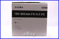 New! USA Model Sigma 150-600mm F/5-6.3 DG OS HSM For Canon + FREE SHIP