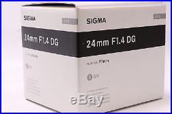 New! USA Model Sigma 24mm f/1.4 DG HSM Art Lens for Canon EF + FREE SHIP