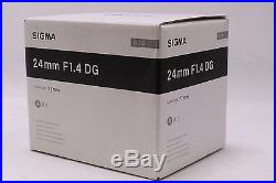 New! USA Model Sigma 24mm f/1.4 DG HSM Art Lens for Nikon F + FREE SHIP